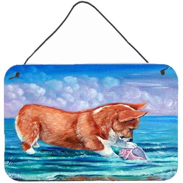 Corgi Sea Shell Find Wall or Door Hanging Prints, Carolines Treasures, Mfr#: 7407DS812